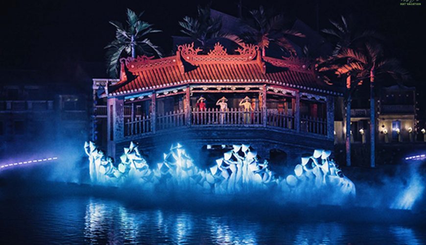 hatvacation.com, hoian travel, hoian memories show, chapter 5 the Ao Dai, light performance